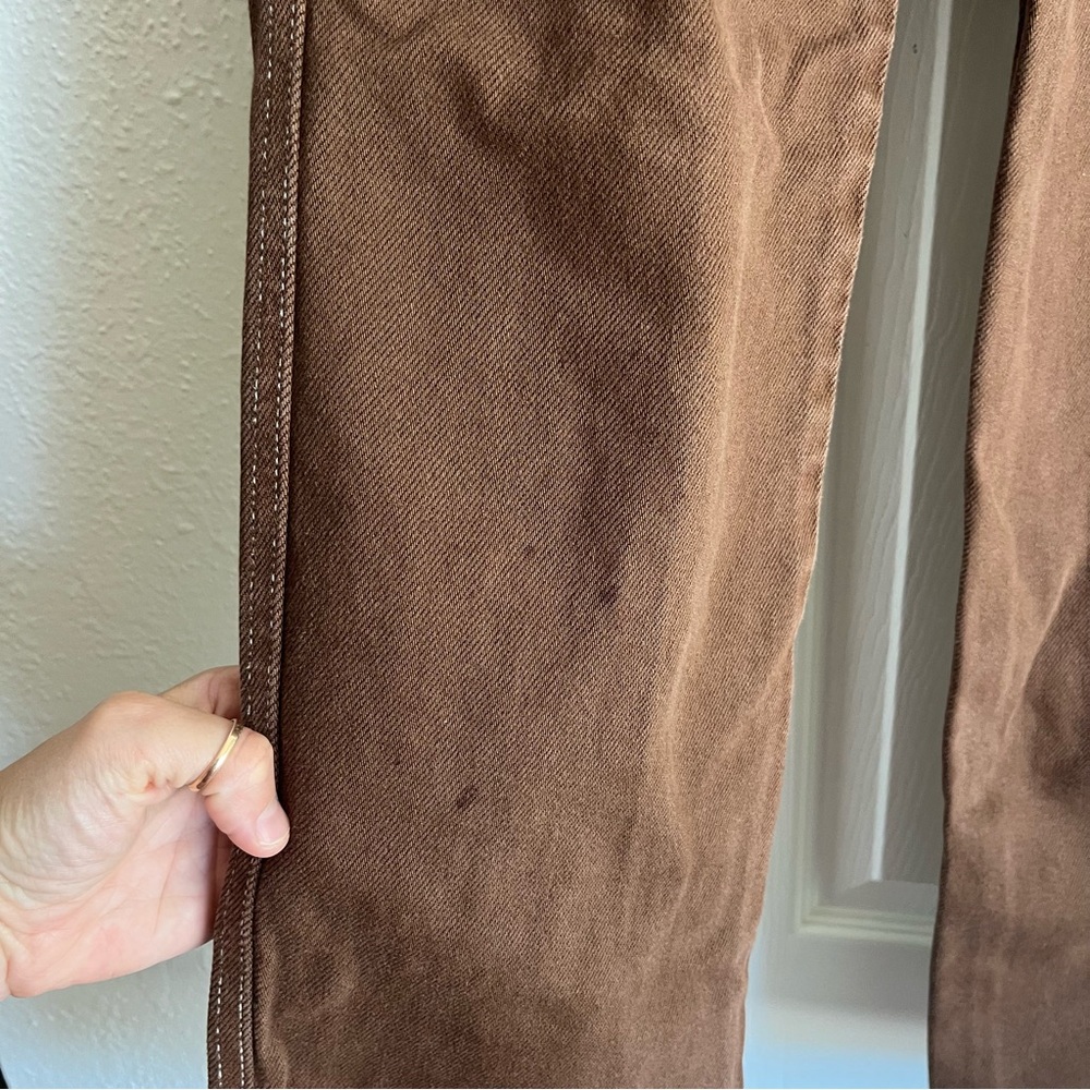 Reformation Cowboy High Rise Straight Jeans Chocolate Womens Size 23 - Picture 11 of 13